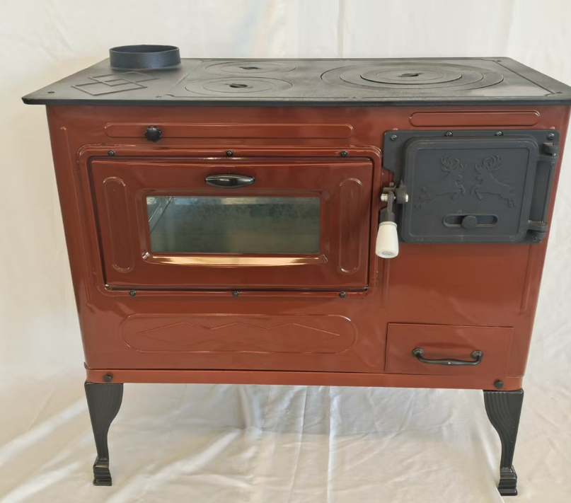 Cast Iron Cooking Stove Heat Retention Ensures Even Food Heating